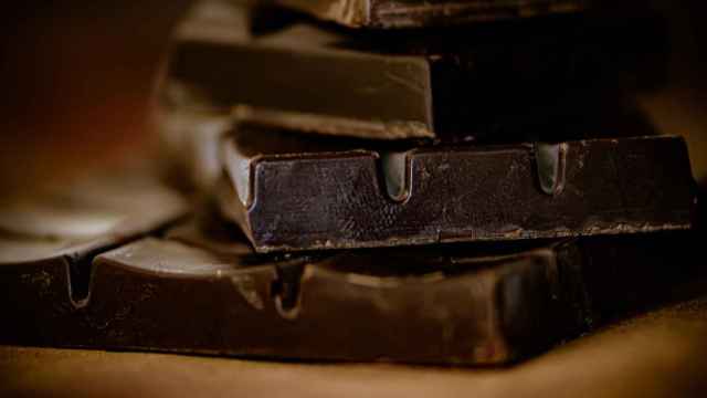 Imagen de archivo de tabletas de chocolate.