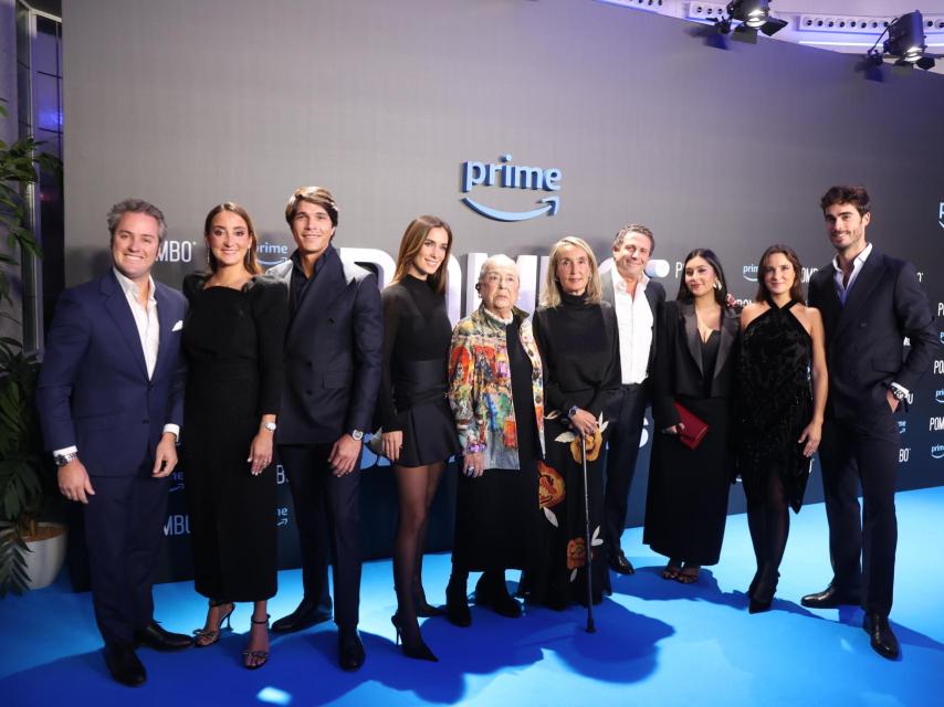 La familia Pombo al completo en el preestreno del documental.