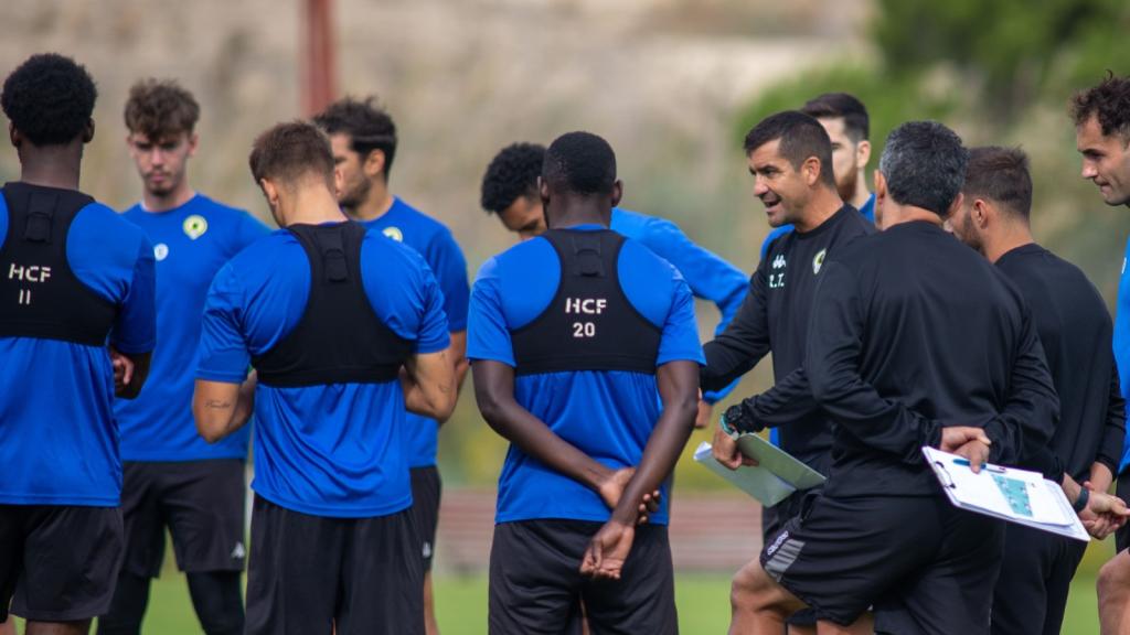 El Hércules en un entrenamiento.