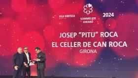 Pitu Roca, sumiller del Celler de Can Roca y Juan Mari Arzak, reciben los nuevos premios de Guía Michelin
