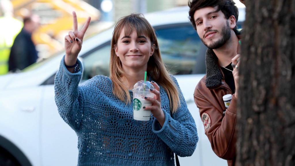 Aitana y Sebastián Yatra, en las calles de Madrid, en 2019.