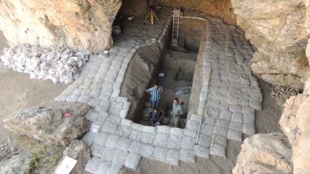 Excavaciones en el yacimiento iraní, situado al sur de los montes Zagros.