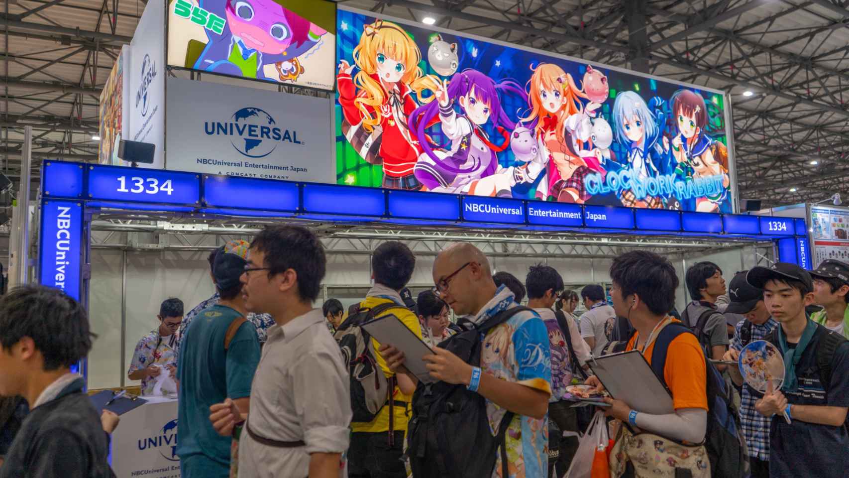 Imagen de una feria de manga y anime en Japón.