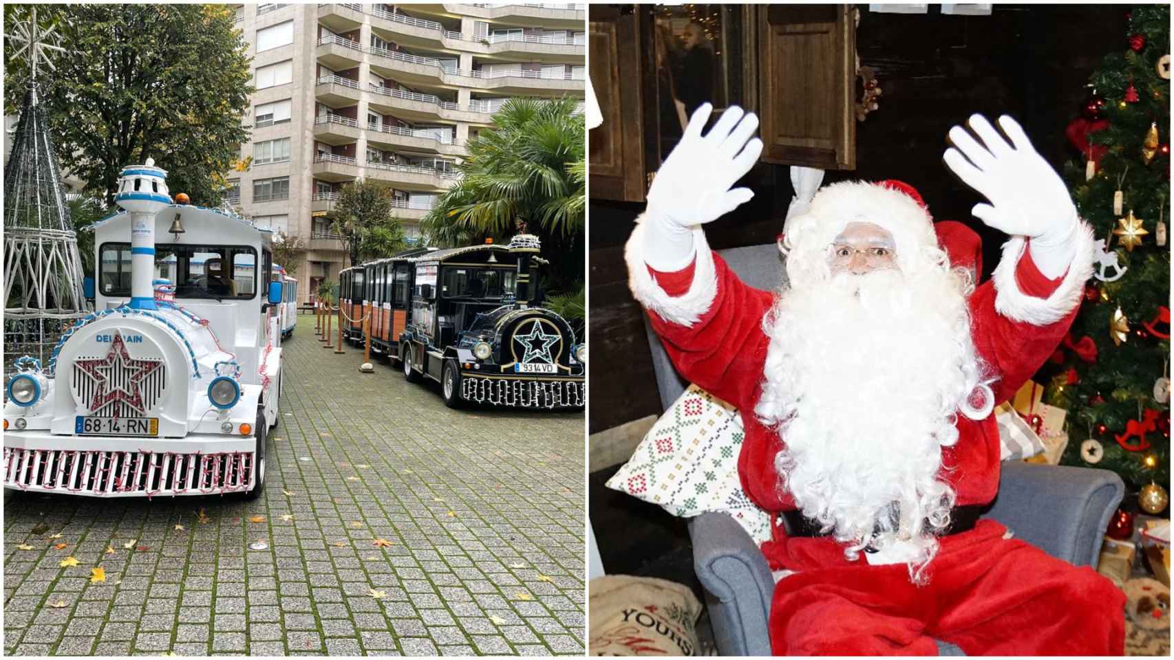 Navidad, tren de la navidad, papá noel