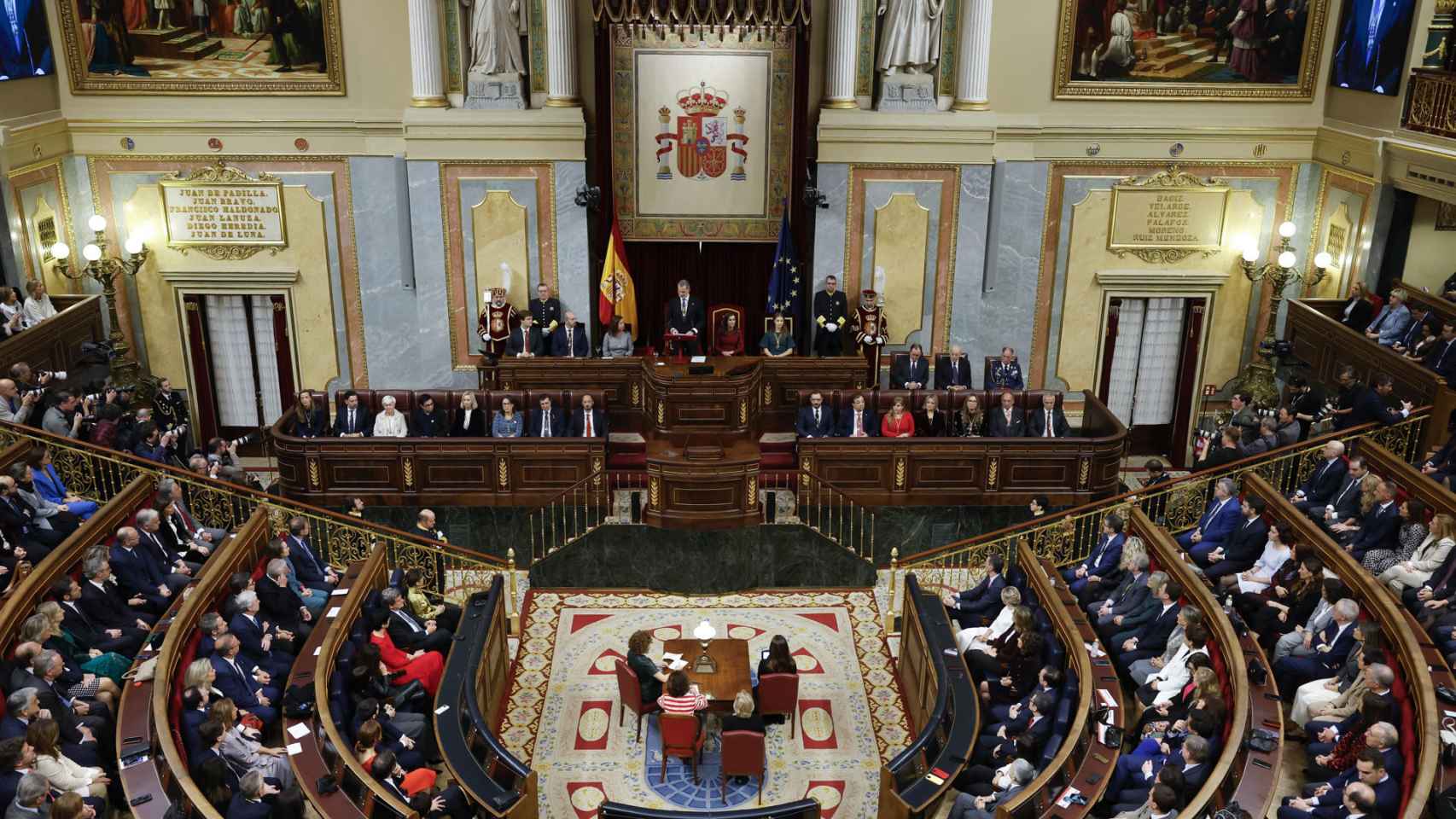 Vista general del Congreso durante la solemne apertura de la XV Legislatura.