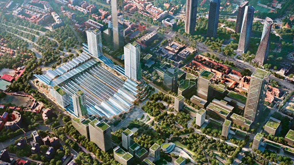 Render de cómo quedará la nueva estación de Chamartín.