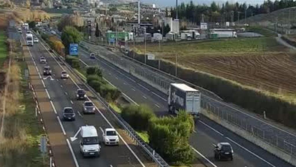 La zona de la A-62 donde se están produciendo retenciones por un accidente