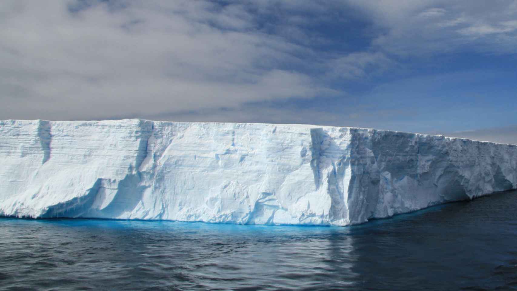 El iceberg perfecto se llama tabular y está cerca de la Antártida