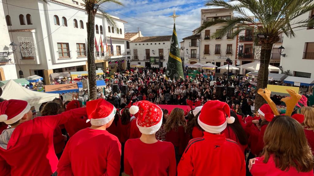 La feria de La Nucía por Navidad en 2022.