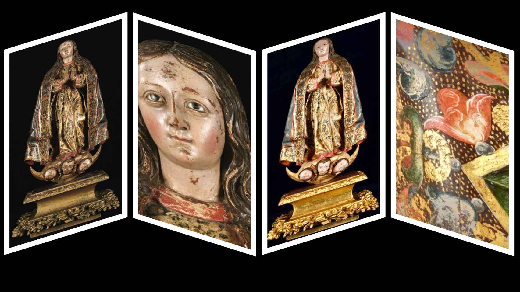 El antes y el después tras la restauración de la Inmaculada de los Carmelitas de Alba