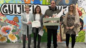 Uno de los ganadores del concurso de puzzles de Guijuelo