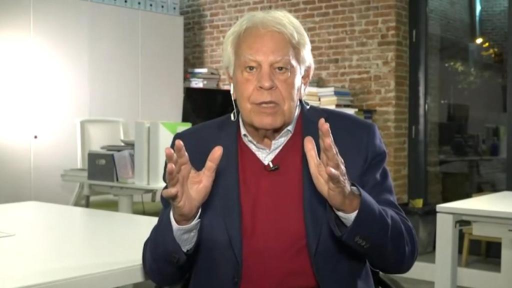 Felipe González en una entrevista en el canal internacional NTN24.