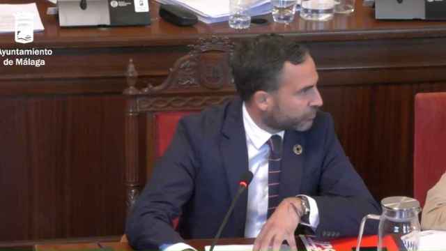 Intervención del portavoz del PSOE, Daniel Pérez, en el Pleno de Málaga sobre Vox.