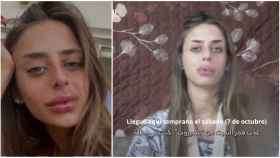 Mia Schem, antes y después de ser secuestrada por Hamás.