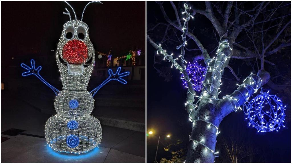 Iluminación navideña en Santa Cruz.