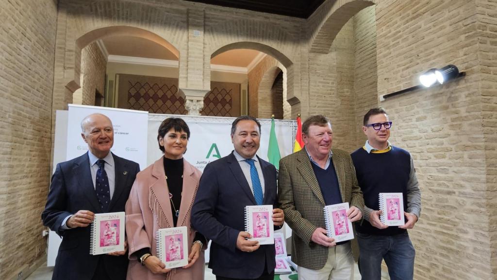 Ignacio Sánchez-Mejías, Nuria Barrera, Ricardo Sánchez, César Cadaval y Jorge Cadaval durante la presentación de la agenda.