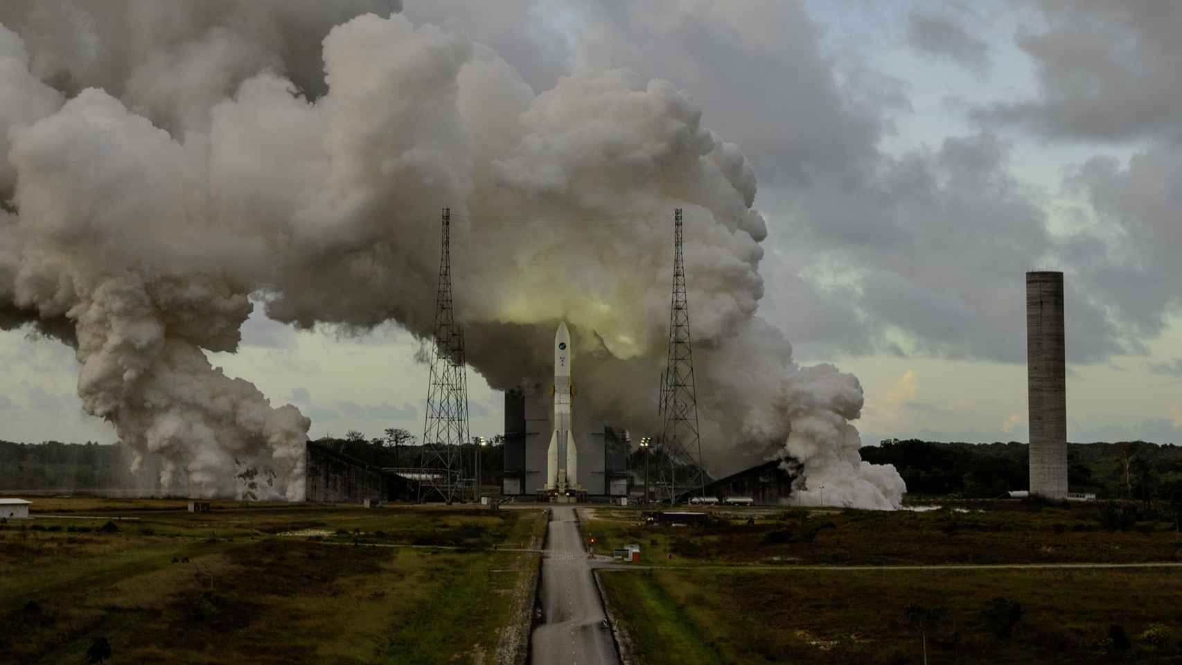 Modelo de prueba del Ariane 6 en la Guayana francesa.