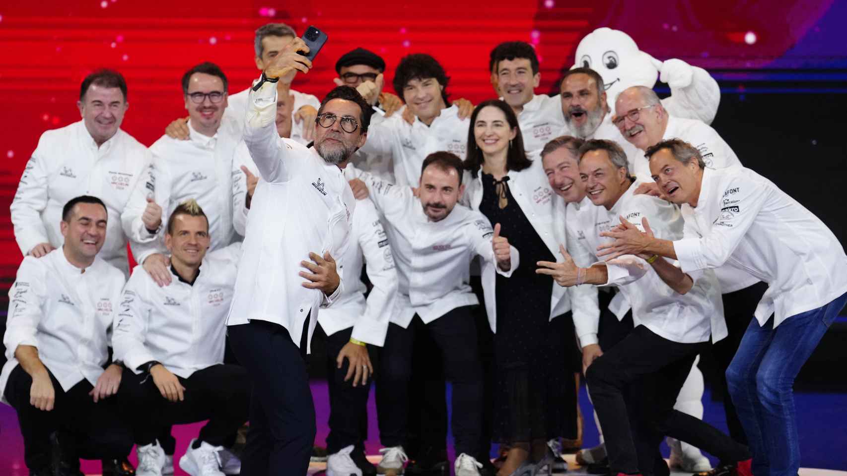 Foto de la gala Michelin 2024 en Barcelona.
