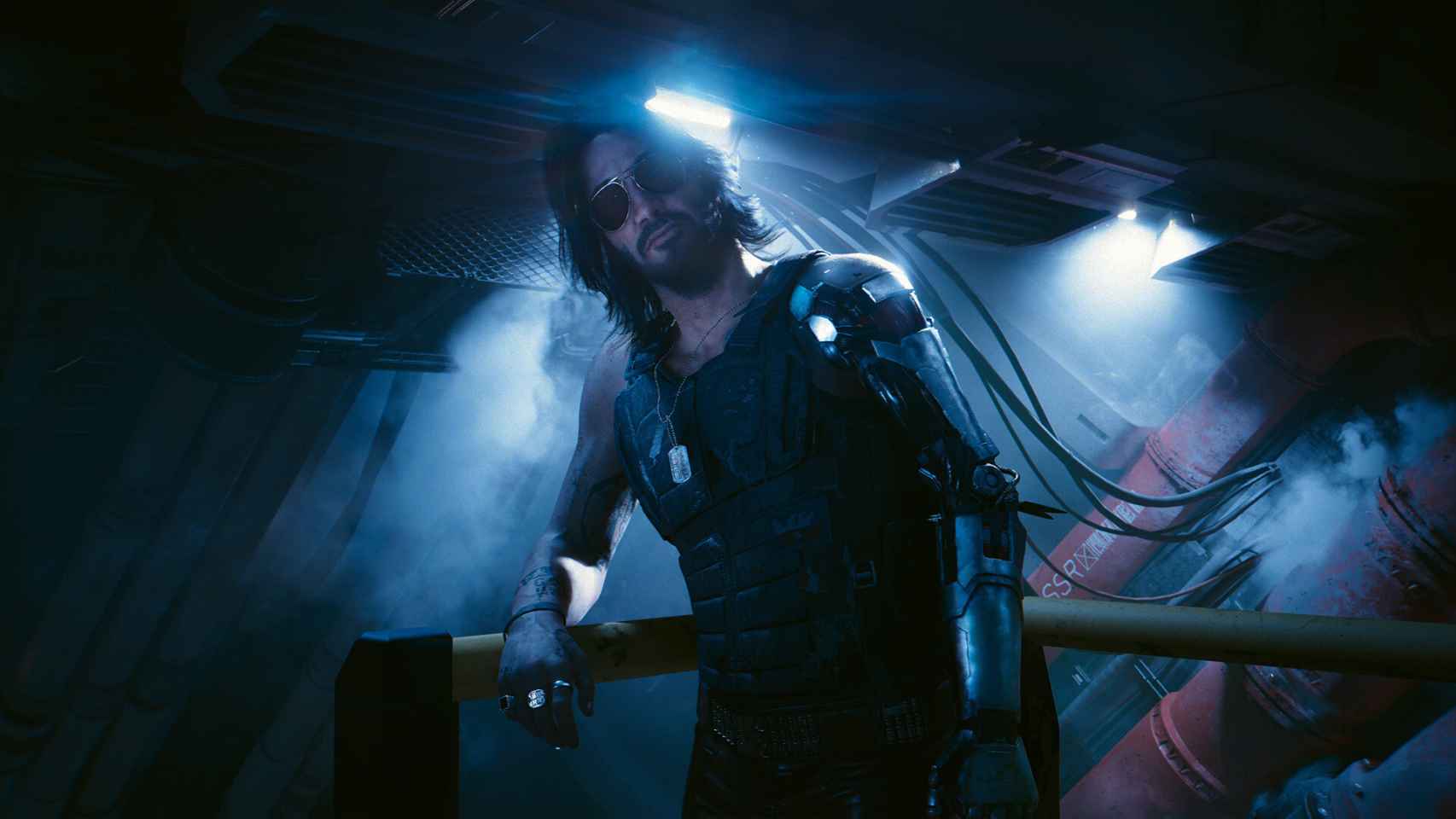 Keanu Reeves,  caracterizado como Johnny Silverhand
