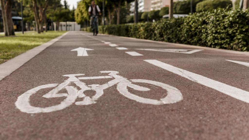 Un carril bici en imagen de archivo.