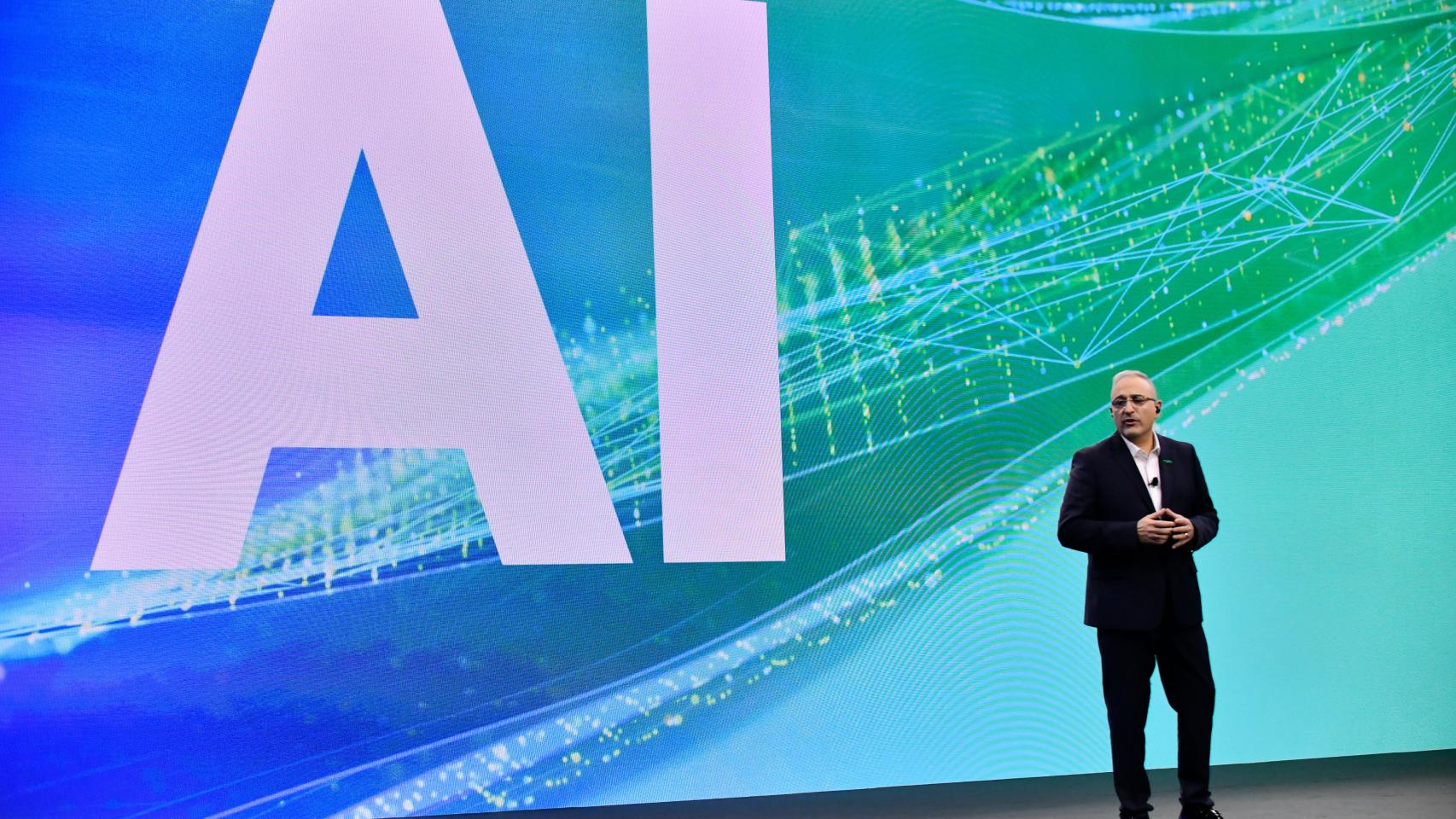 Antonio Neri, presidente y CEO de Hewlett Packard Enterprise (HPE), durante la celebración esta semana del evento HPE Discover Barcelona 2023.