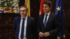 José Antonio Rovira, 'conseller' de Sanidad; y Carlos Mazón, presidente de la Generalitat Valenciana. EP / Rober Solsona