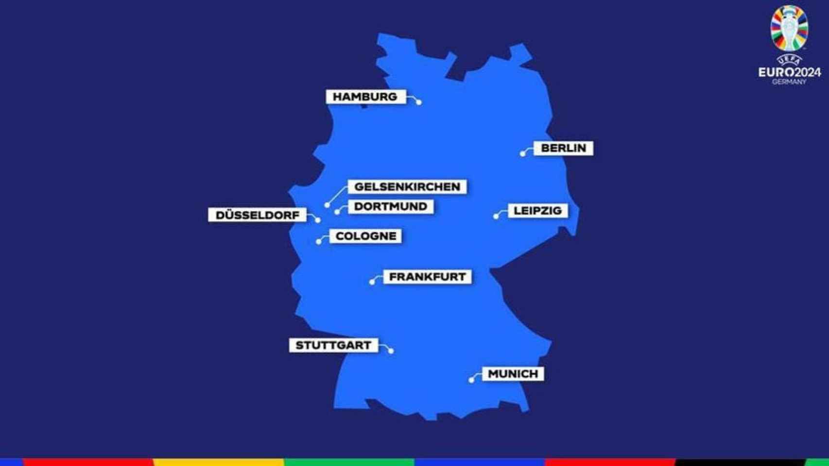 Los 10 estadios en los que se jugarán los partidos de la Eurocopa 2024 de Alemania