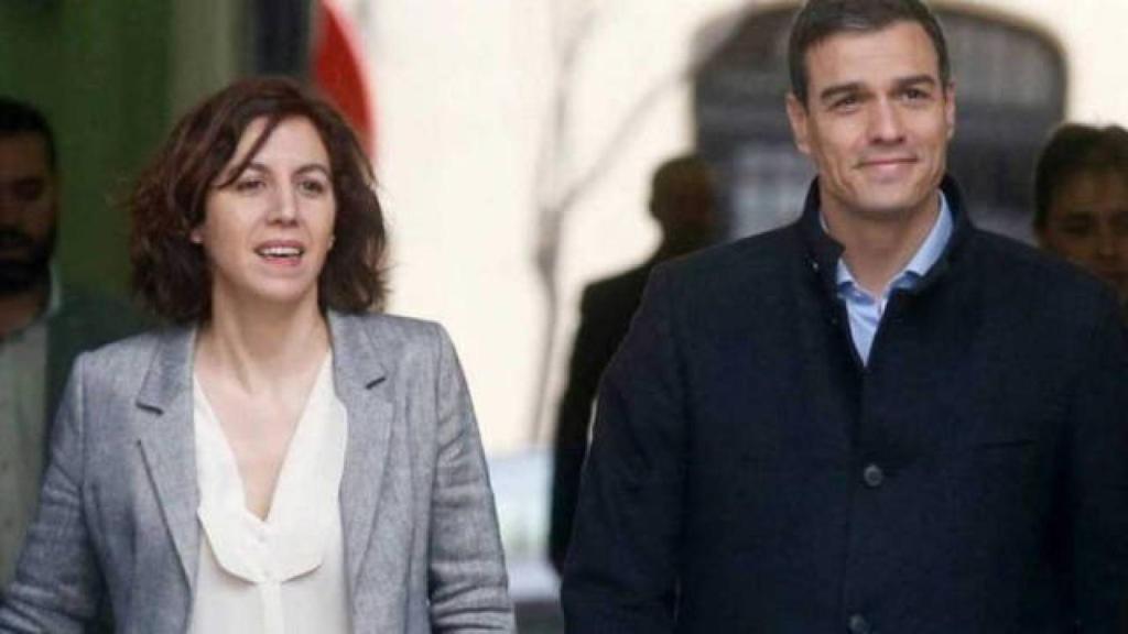 Irene Lozano junto a Pedro Sánchez en una fotografía de archivo.