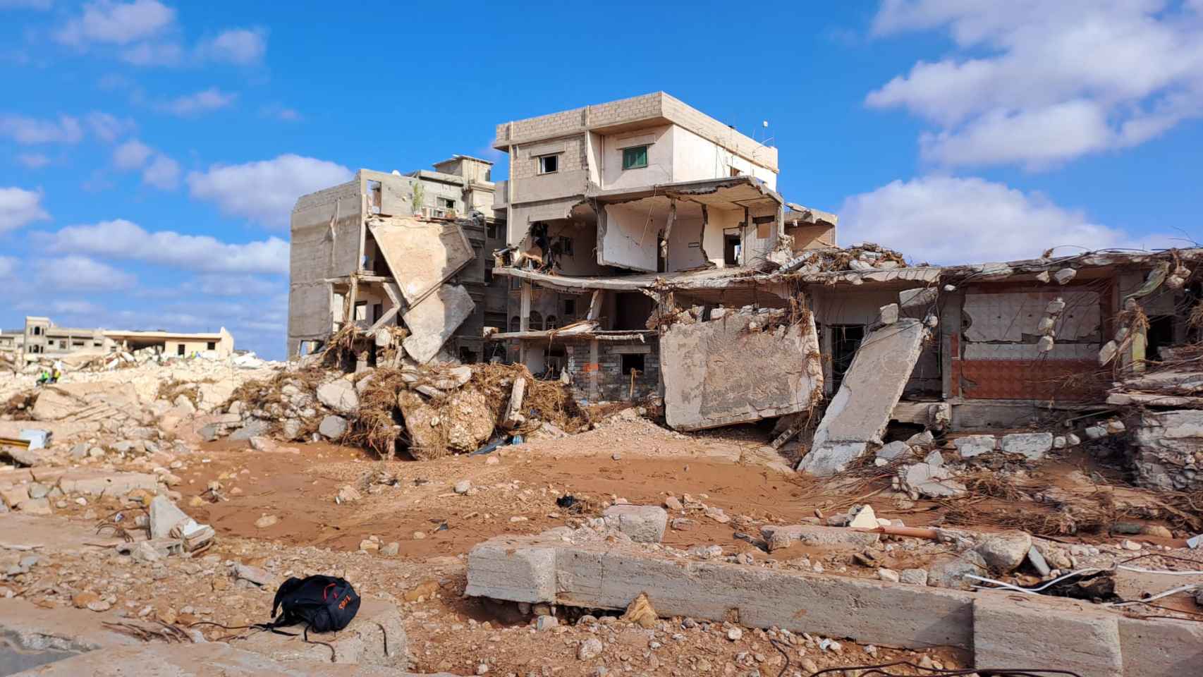 Derna (Libia) destrozada, cuando el ciclón Daniel arrasó con la ciudad, imagen de archivo. EE