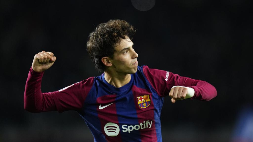 Joao Félix celebra su gol frente al Atlético.