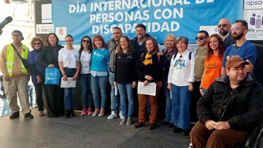 Momento del acto de conmemoración del Día Internacional de las Personas con Discapacidad.