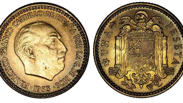 Una peseta de Franco.