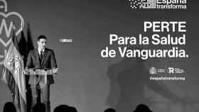 Pedro Sánchez durante la presentación del PERTE 'Salud de Vanguardia'. Pedro Sánchez durante la presentación del PERTE 'Salud de Vanguardia'.