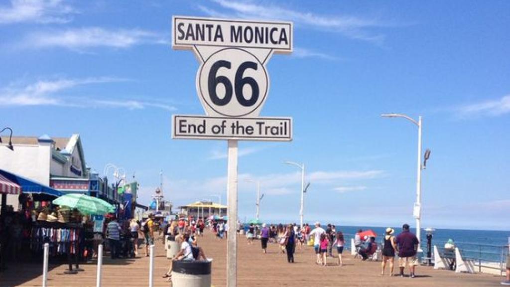 Final de la ruta 66, en Santa Mónica.