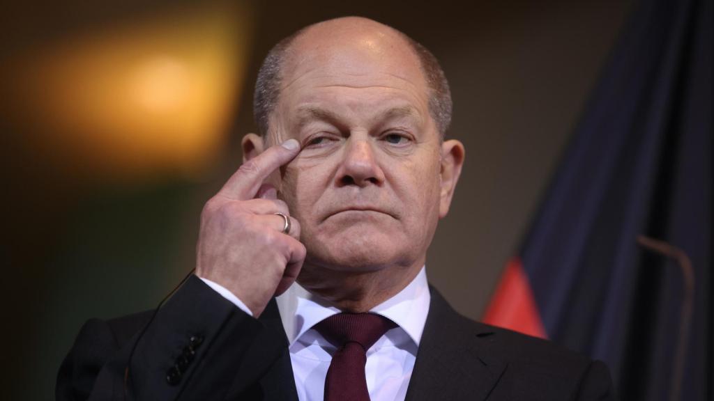 - El Canciller alemán Olaf Scholz durante una conferencia de prensa en las segundas consultas del gobierno germano-brasileño en la Cancillería de Berlín, Alemania.