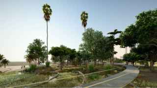 Así será la nueva playa de la Almadraba: un parque junto al mar, sendas peatonales y nuevo mobiliario
