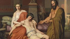 El filósofo Sócrates reprendiendo a Alcibíades en casa de una cortesana / Museo del Prado.