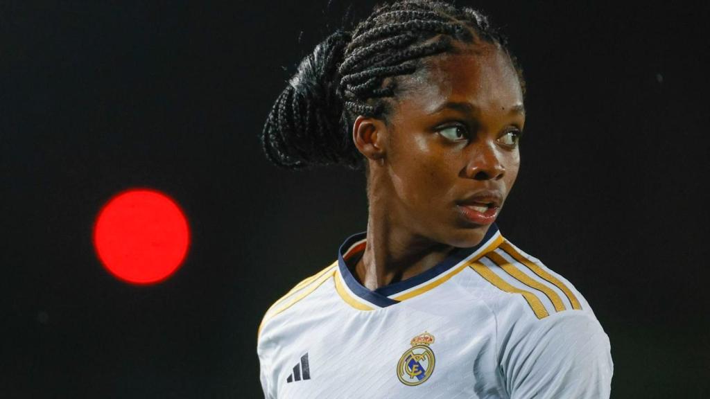 Linda Caicedo, durante un partido del Real Madrid.