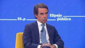El expresidente José María Aznar, este lunes en el programa 'Espejo Público' de Antena 3.