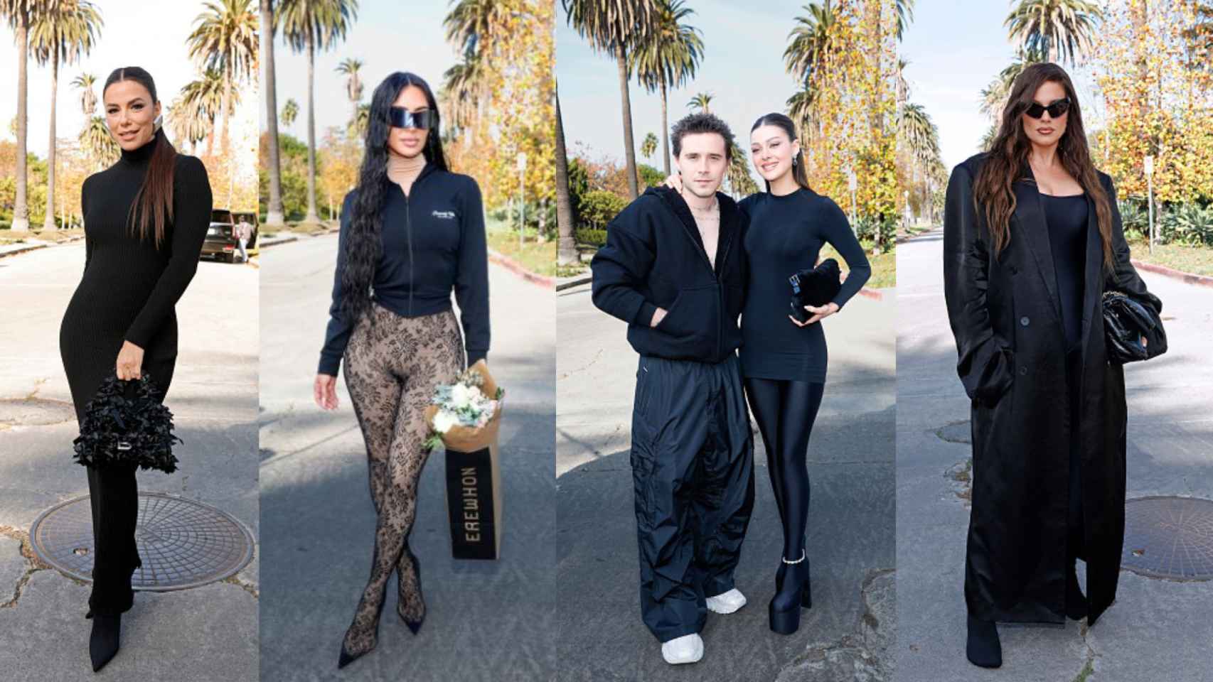 Eva Longoria, Kim Kardashian, Brooklyn y Nicola Beckham, Ashley Graham