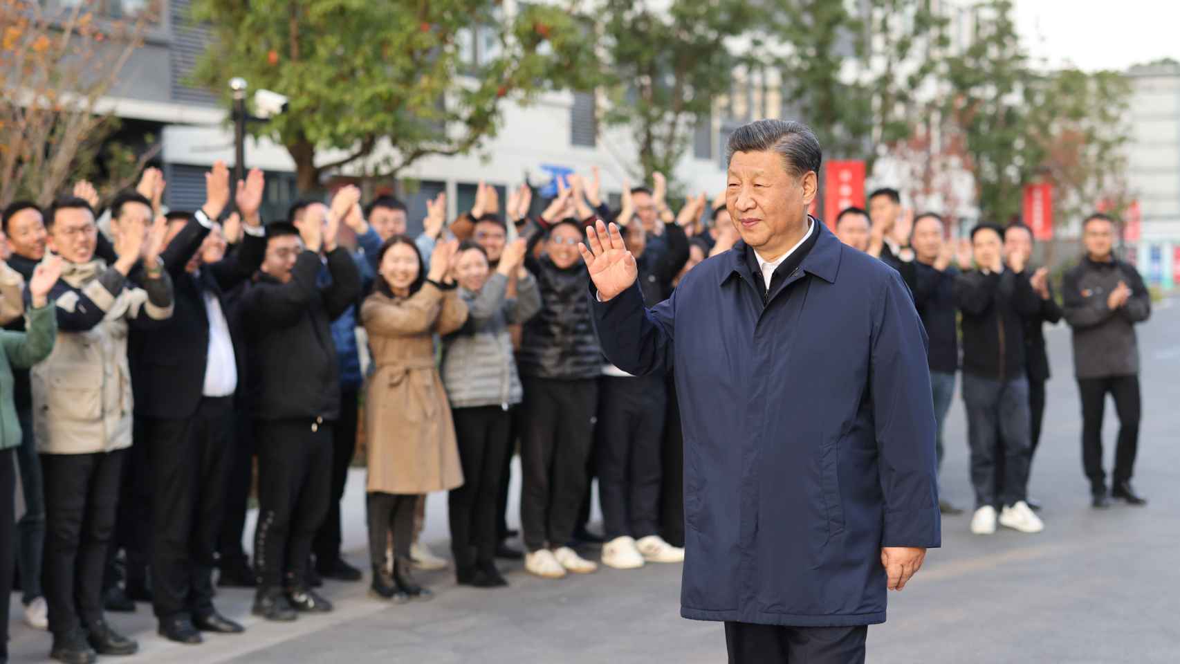 Xi Jinping en Shangái.