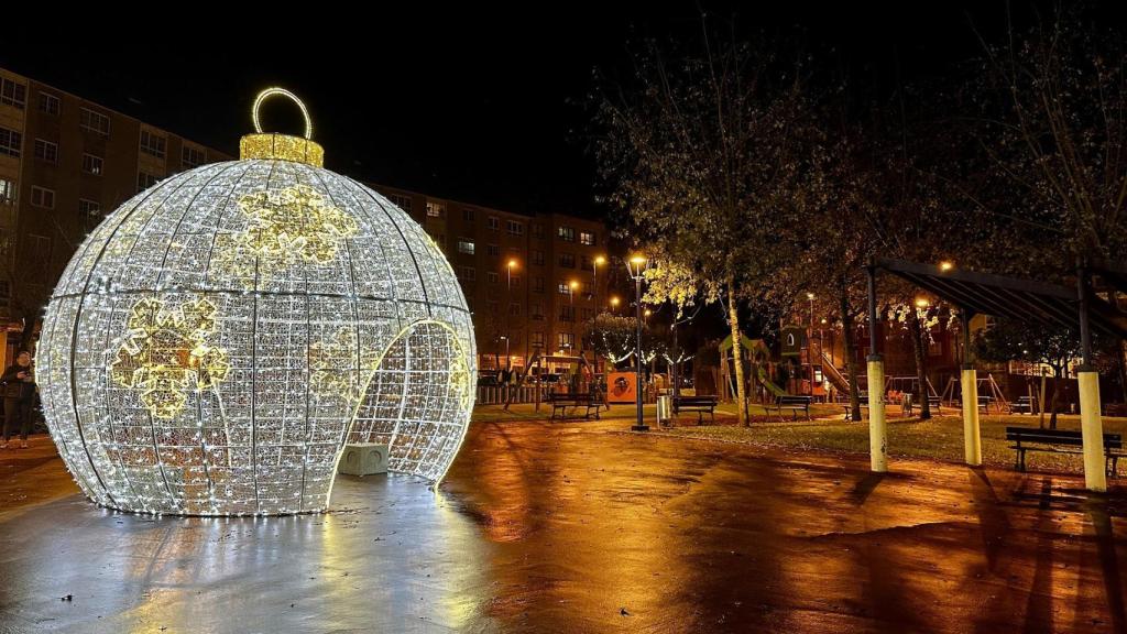 Luces de Navidad en Culleredo.