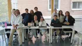 Arturo Larena con los alumnos del Máster de El Español.