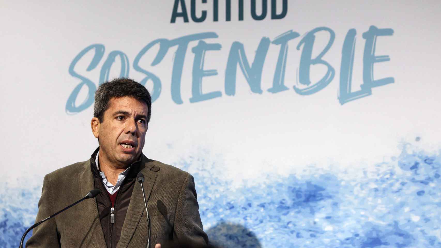 Carlos Mazón, durante su intervención en la presentación de la estrategia valencia de Turismo Sostenible.