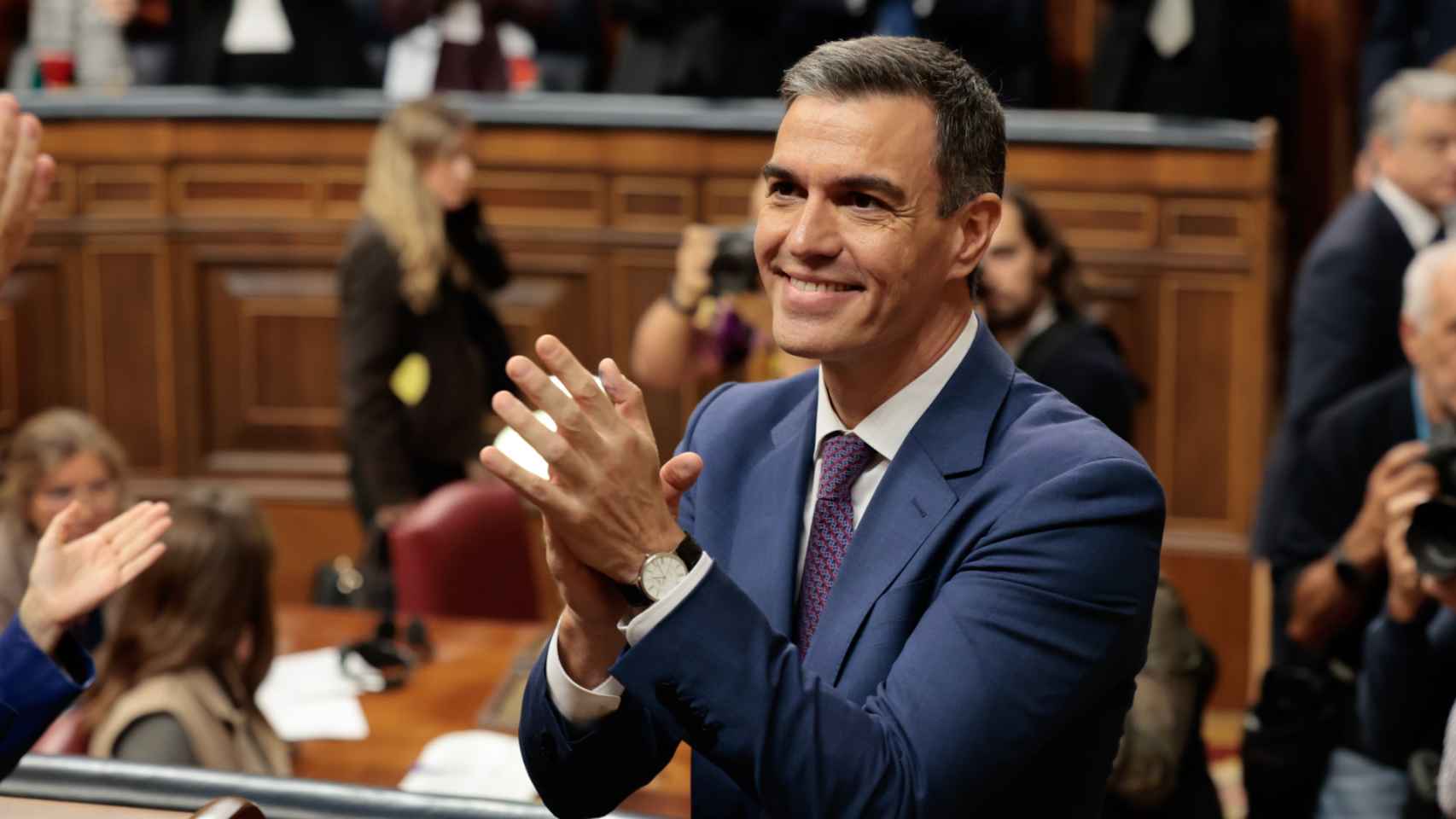 Pedro Sánchez, el 16 de noviembre, en el Congreso de los Diputados.