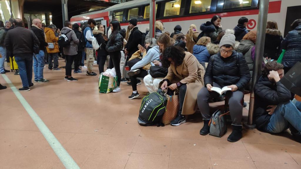 Afectados por el descarrilamiento del tren en Atocha.