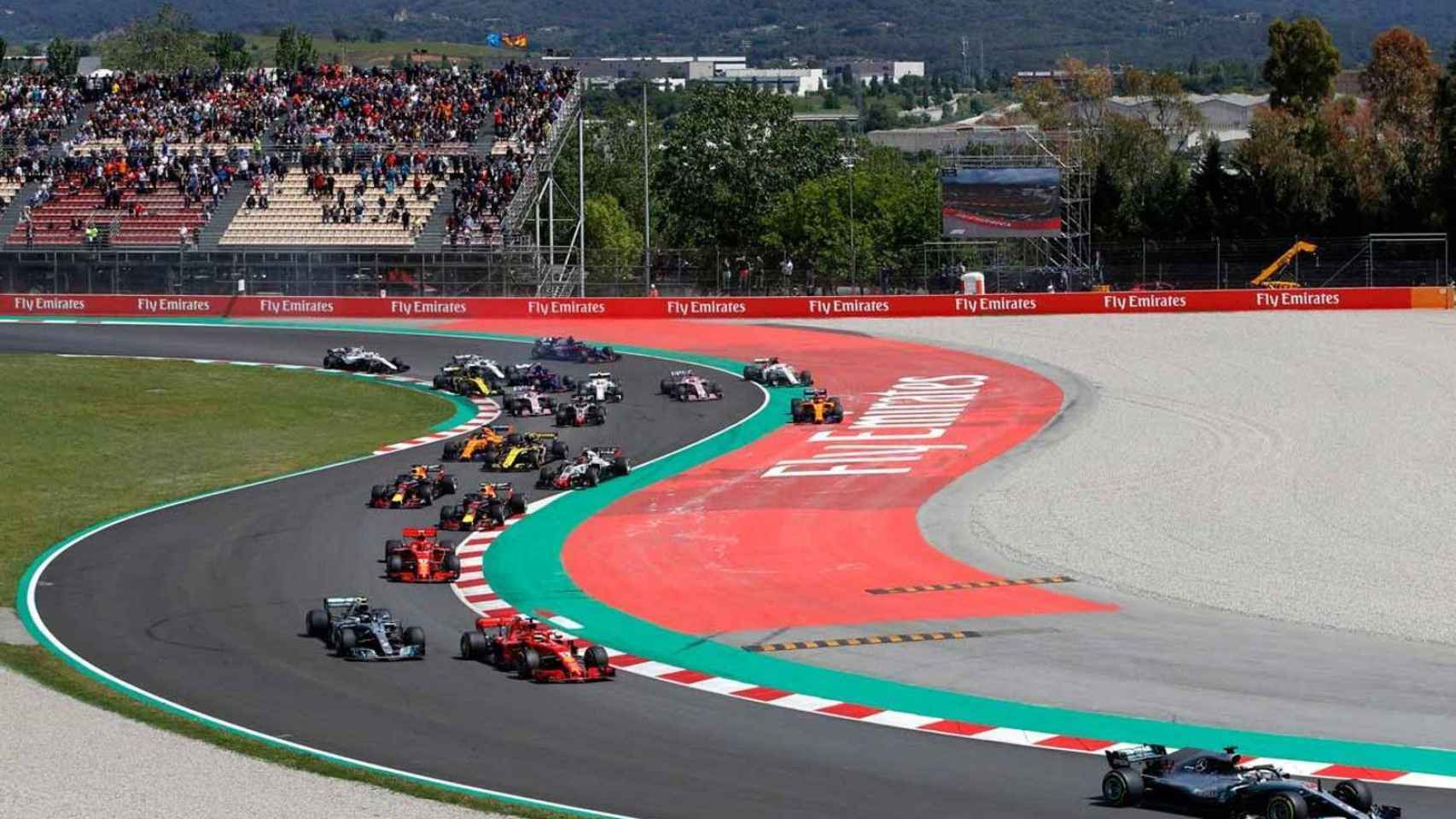 Una de las salidas en el Gran Premio de España de Fórmula 1 en Montmeló