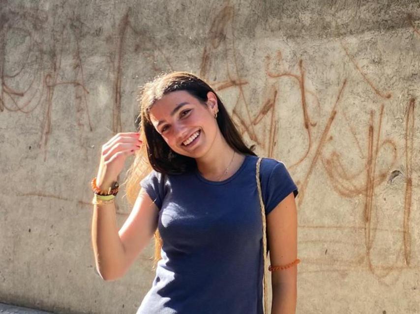 La joven Elisa Lapastora, estudiante de Ingeniería de las Telecomunicaciones.