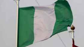 Bandera de Nigeria. Imagen de archivo.