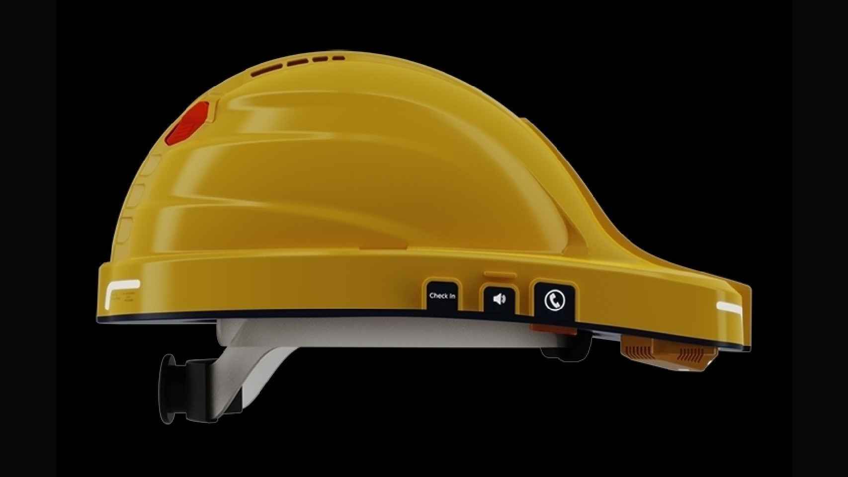 Vista lateral del casco SmartHat